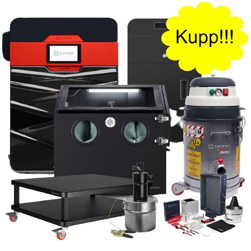 Lite brukt Lisa sinterit pro sett (SLS 3D printer) + diverse materialer